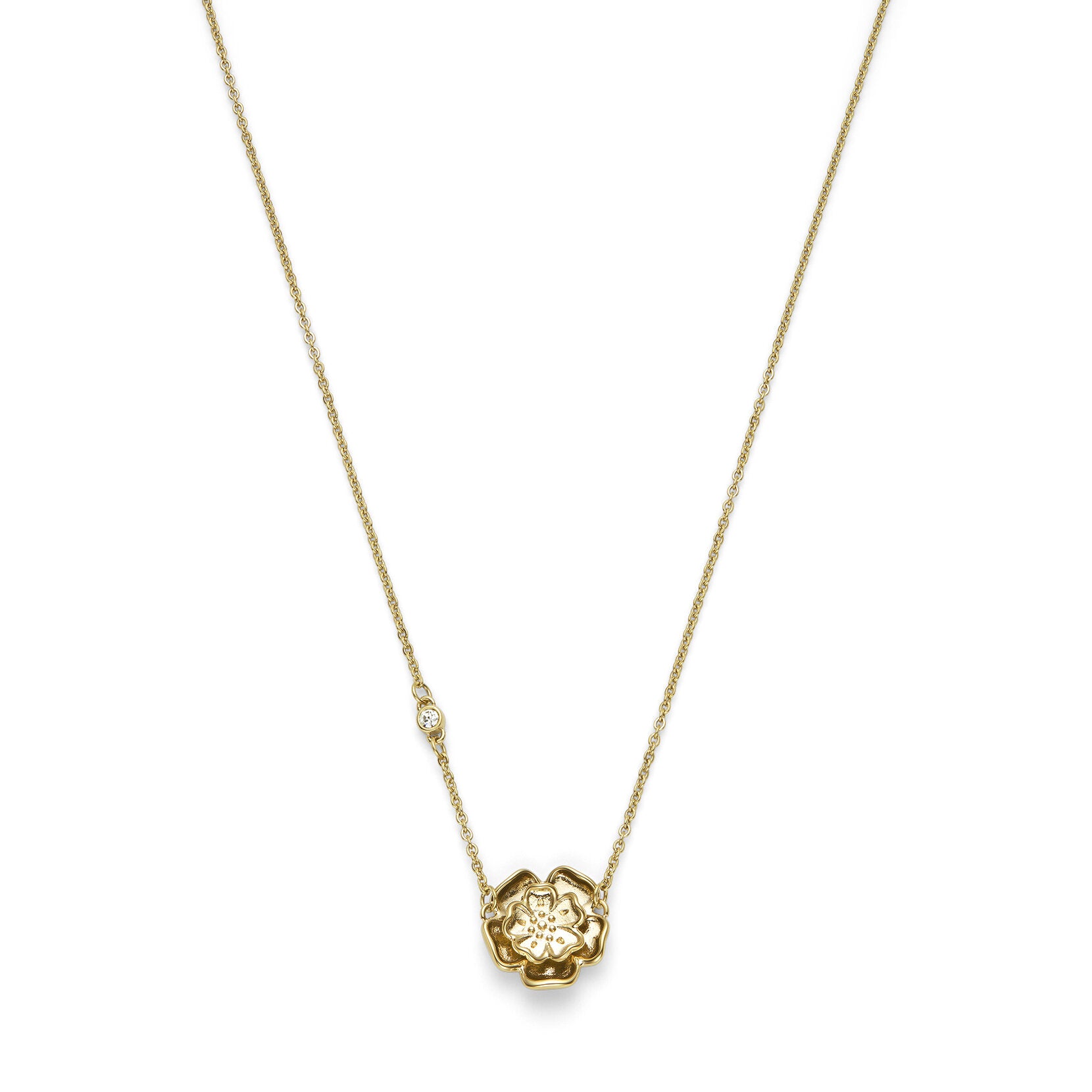 Olivia Burton Signature Tudor Rose Gold Plated Pendant Necklace