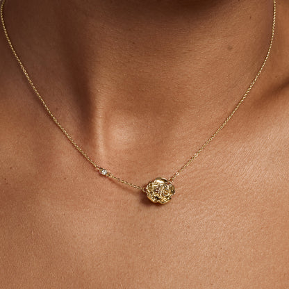 Olivia Burton Signature Tudor Rose Gold Plated Pendant Necklace