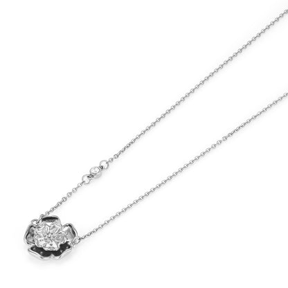 Olivia Burton Signature Tudor Rose Silver Tone Pendant Necklace