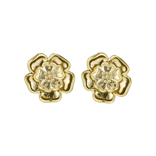 Olivia Burton Signature Tudor Rose Gold Plated Stud Earrings