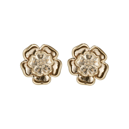 Olivia Burton Signature Tudor Rose Rose Gold Plated Stud Earrings