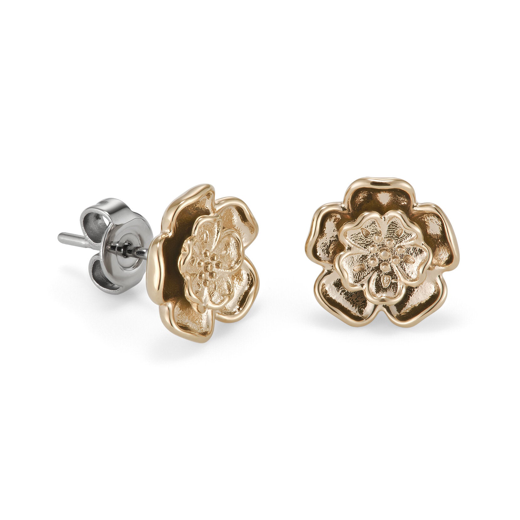 Olivia Burton Signature Tudor Rose Rose Gold Plated Stud Earrings
