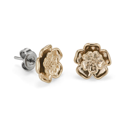 Olivia Burton Signature Tudor Rose Rose Gold Plated Stud Earrings
