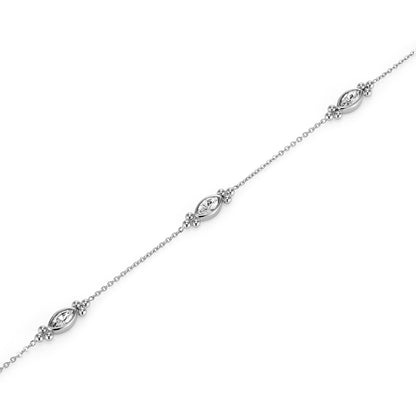 Olivia Burton Classic Dainty Silver Tone Bracelet