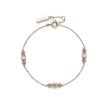 Olivia Burton Classic Dainty Rose Gold Plated Bracelet