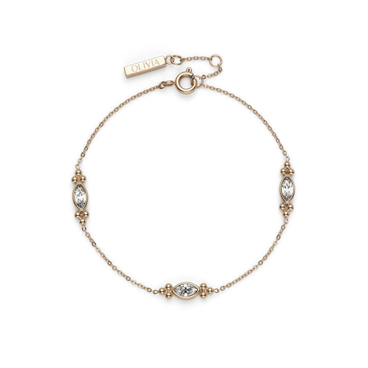 Olivia Burton Classic Dainty Rose Gold Plated Bracelet