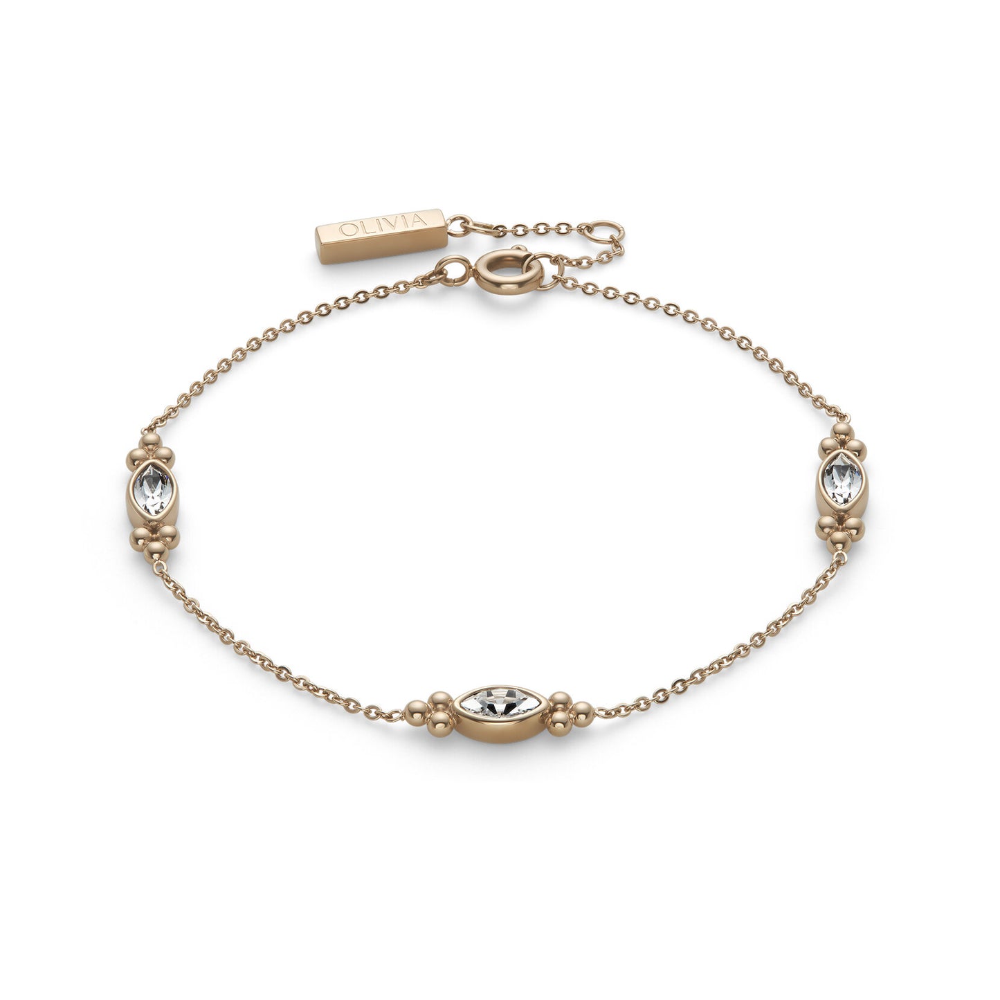 Olivia Burton Classic Dainty Rose Gold Plated Bracelet