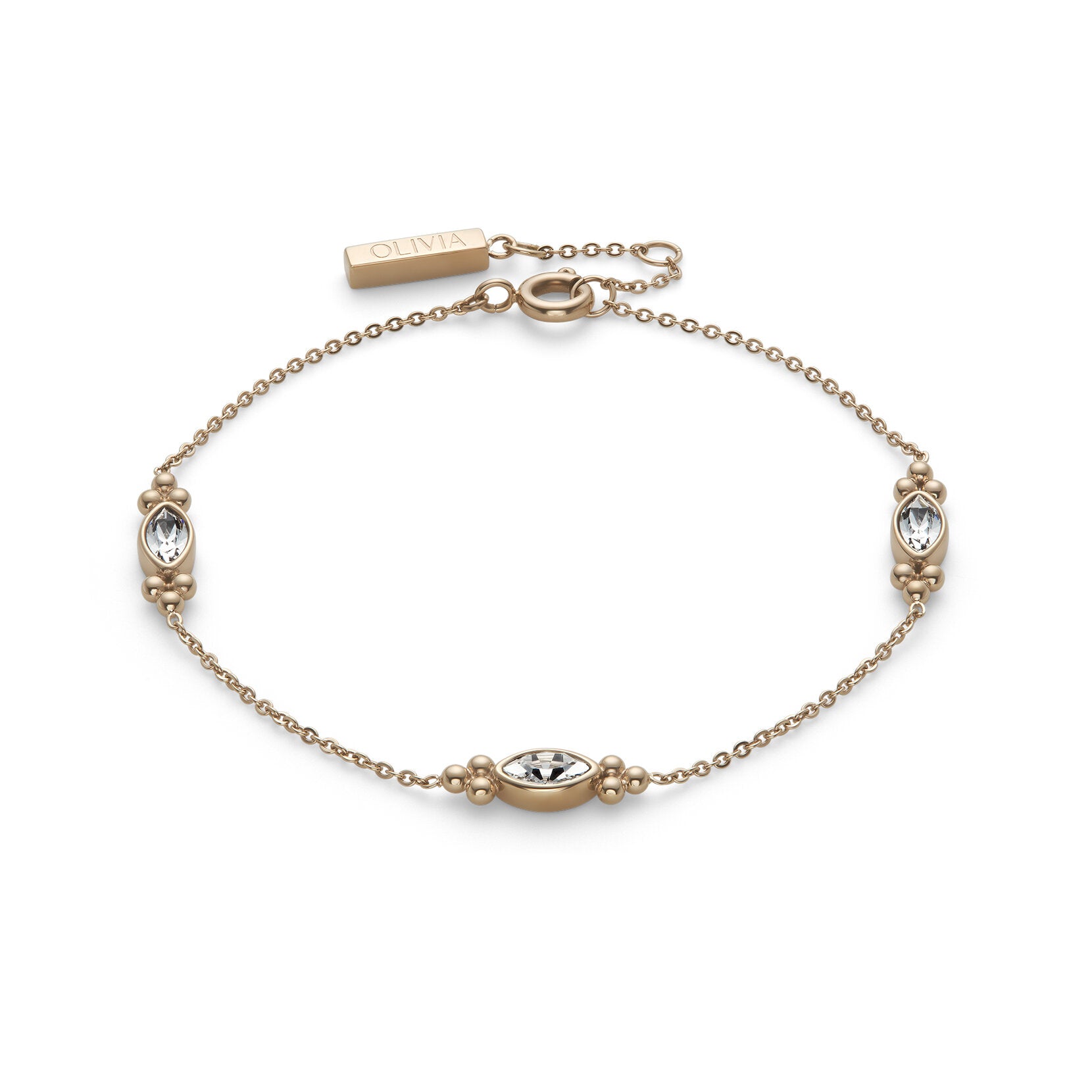 Olivia Burton Classic Dainty Rose Gold Plated Bracelet