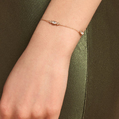 Olivia Burton Classic Dainty Rose Gold Plated Bracelet