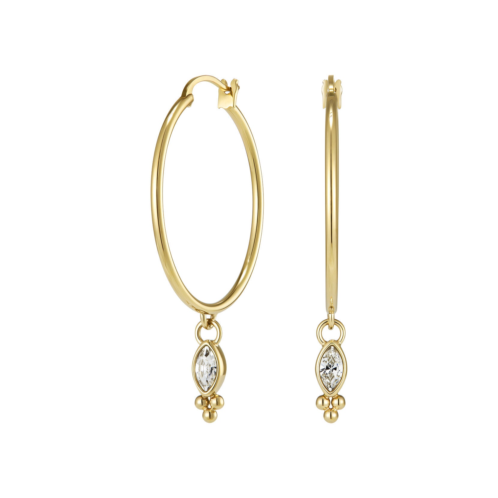 Olivia Burton Classic Dainty Gold Plated Hoop Earrings