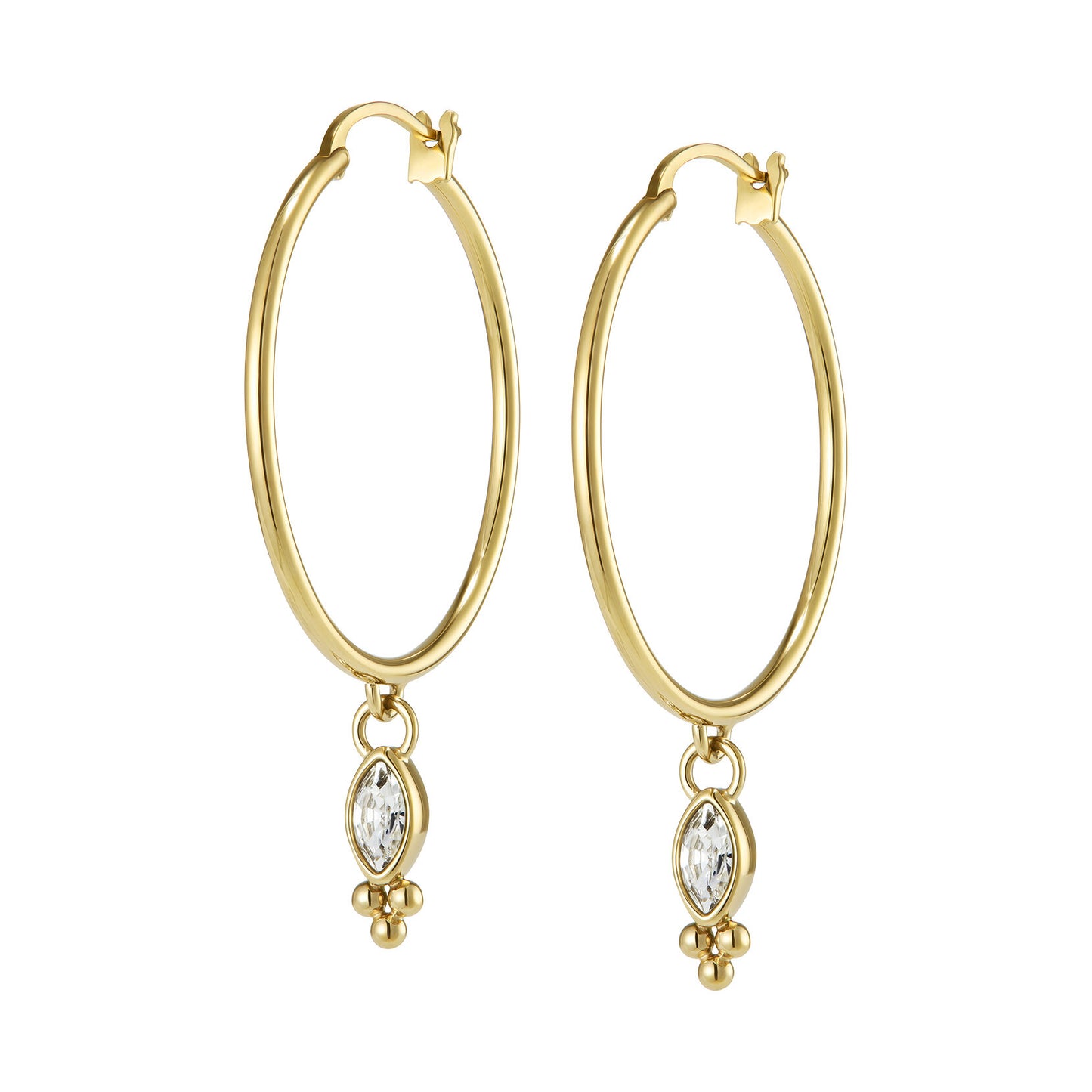 Olivia Burton Classic Dainty Gold Plated Hoop Earrings