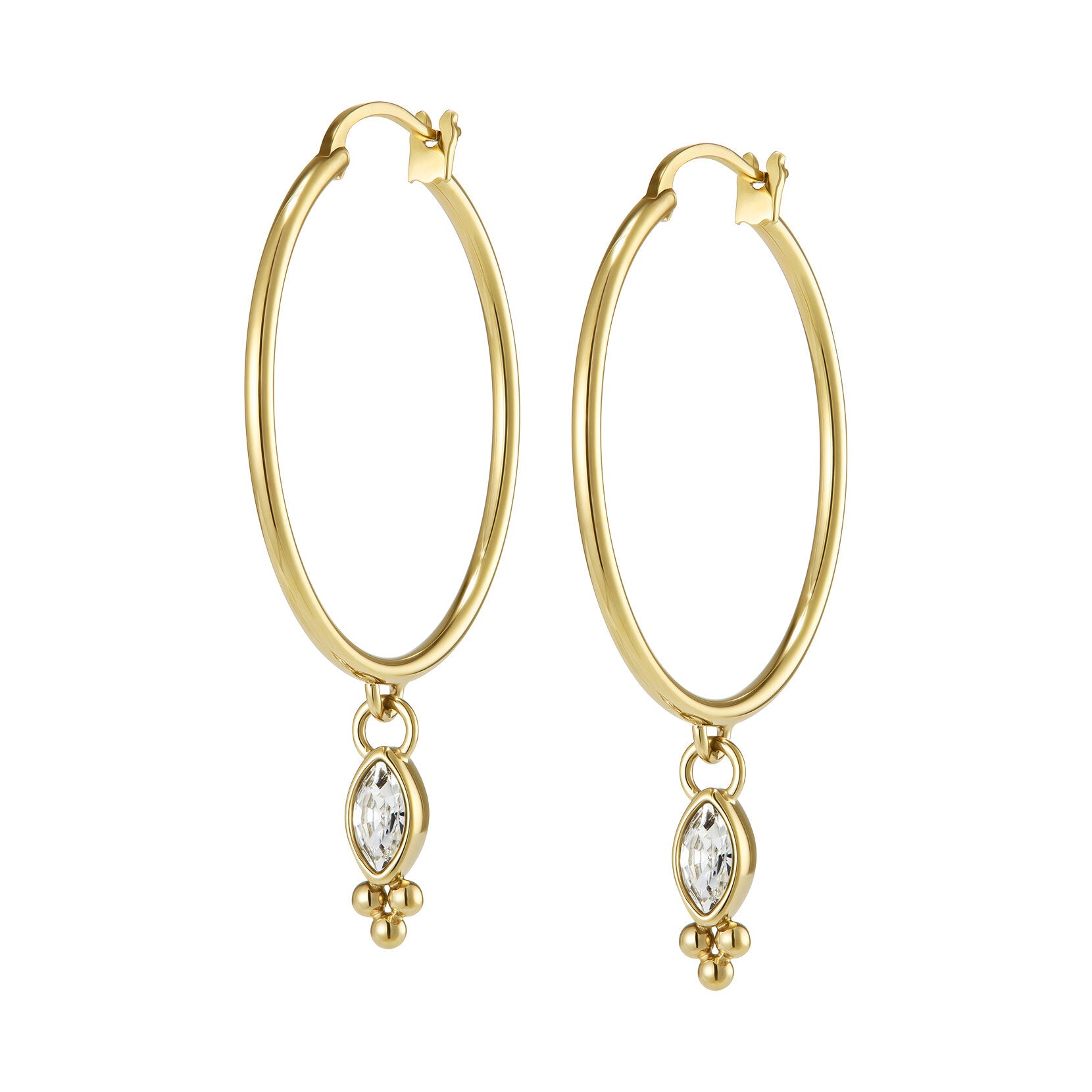 Olivia Burton Classic Dainty Gold Plated Hoop Earrings