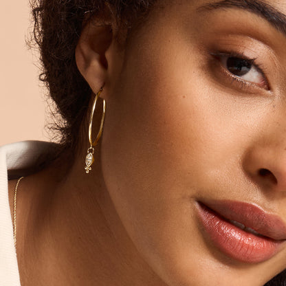 Olivia Burton Classic Dainty Gold Plated Hoop Earrings