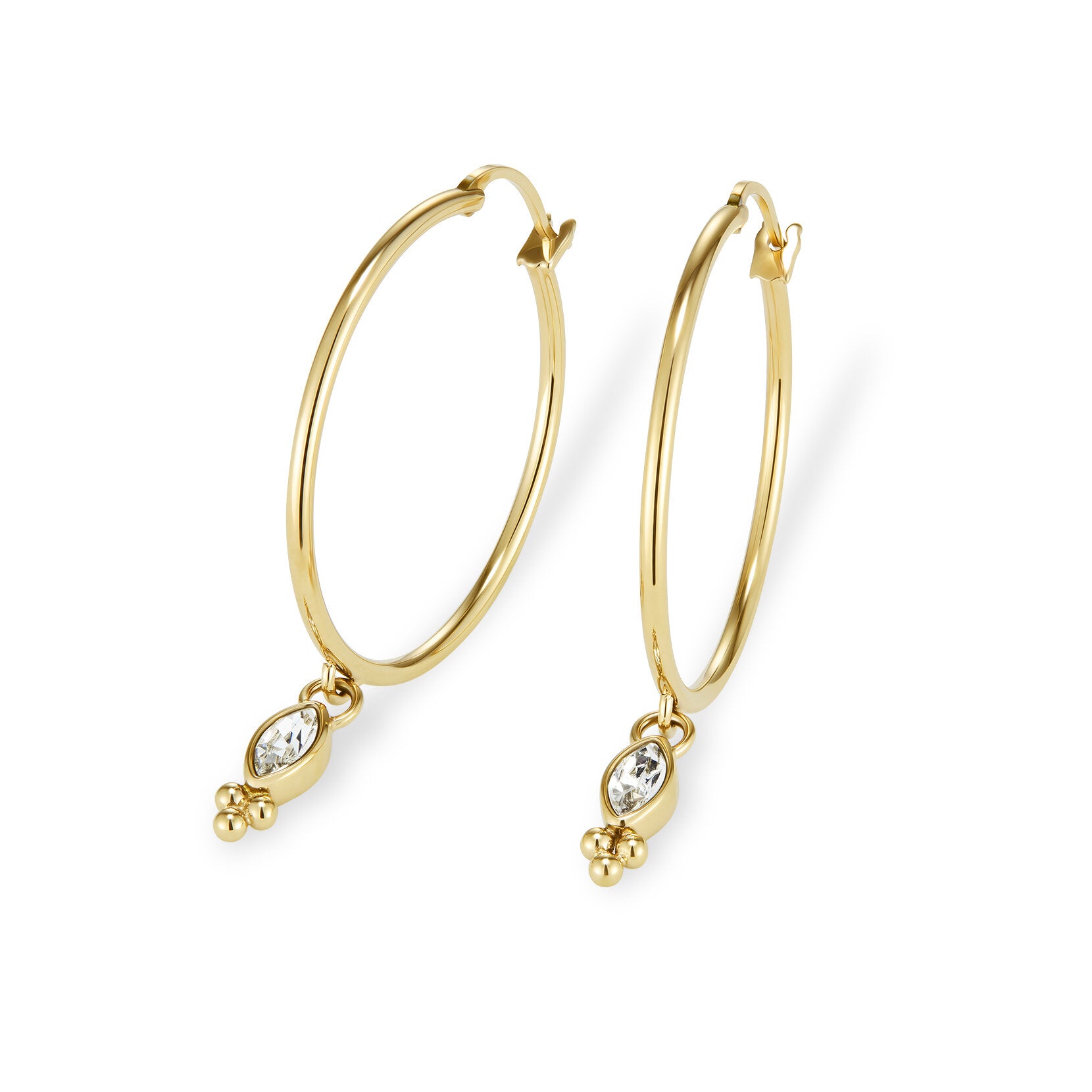 Olivia Burton Classic Dainty Gold Plated Hoop Earrings