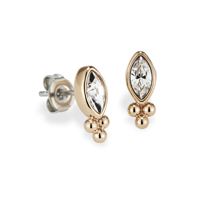 Olivia Burton Classic Dainty Rose Gold Plated Stud Earrings