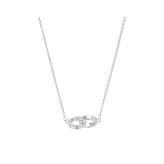Olivia Burton Classics Silver Interlink Necklace