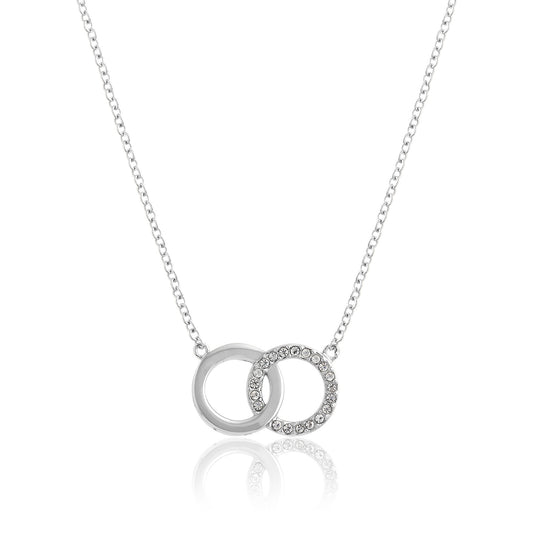 Olivia Burton Classics Silver Interlink Necklace