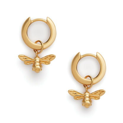 Olivia Burton Lucky Bee Gold Bee Huggie Hoops