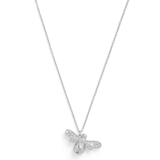 Olivia Burton Sparkle Bee Silver Bee Necklace