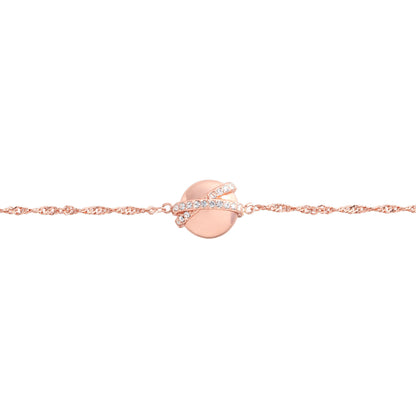 Olivia Burton Celestial Rose Gold Planet Twist Chain Bracelet