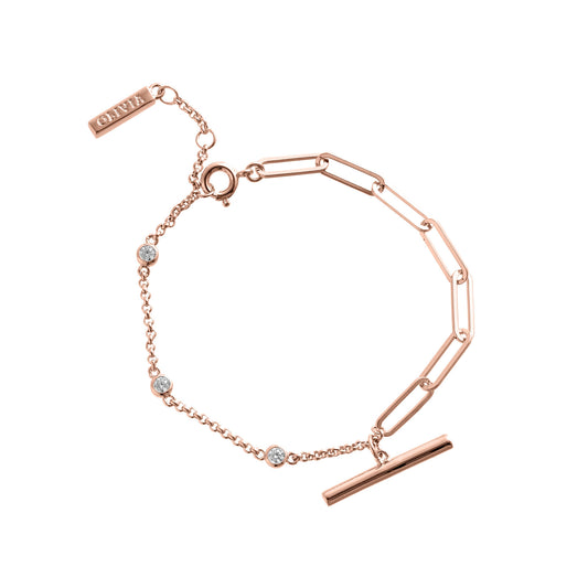 Olivia Burton Classics Rose Gold Mismatch Bracelet