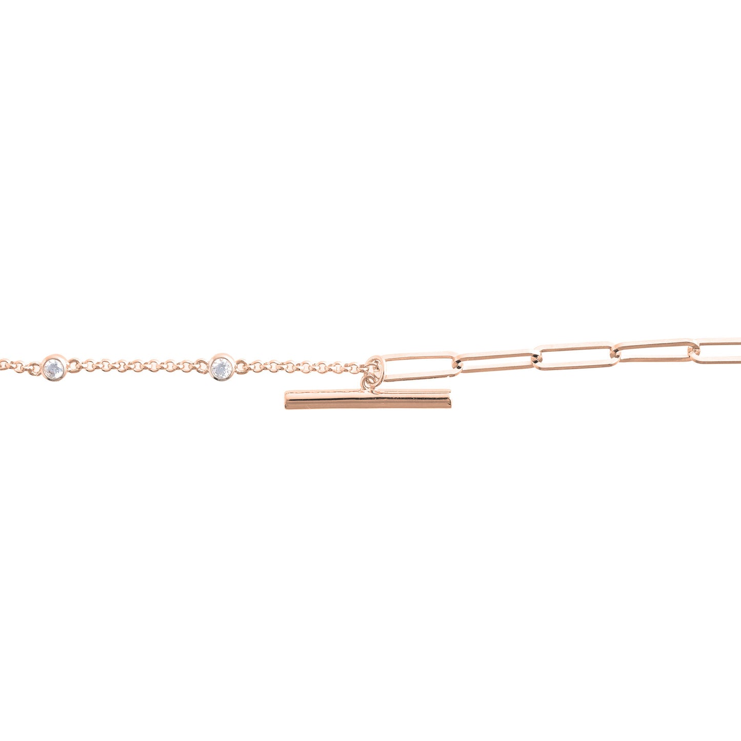 Olivia Burton Classics Rose Gold Mismatch Bracelet