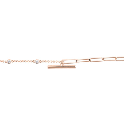 Olivia Burton Classics Rose Gold Mismatch Bracelet
