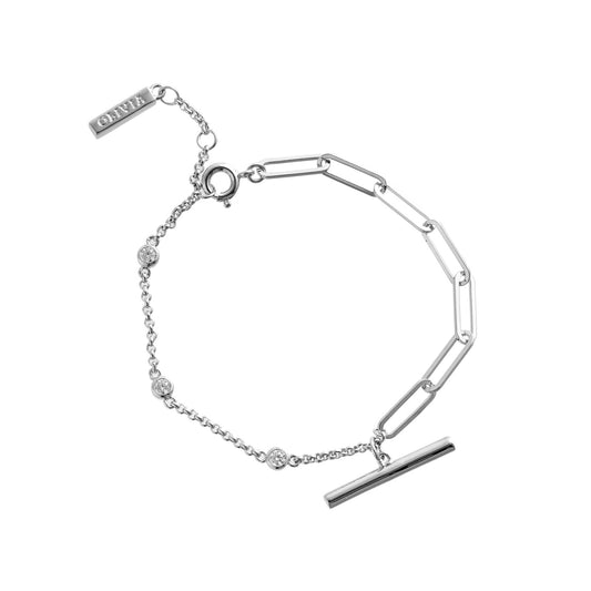 Olivia Burton Classics Silver Mismatch Bracelet