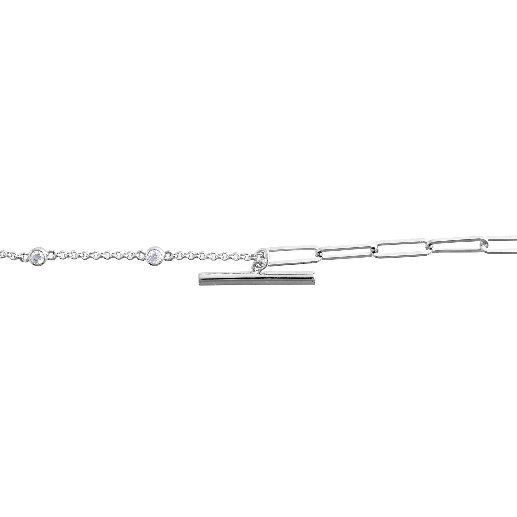 Olivia Burton Classics Silver Mismatch Bracelet