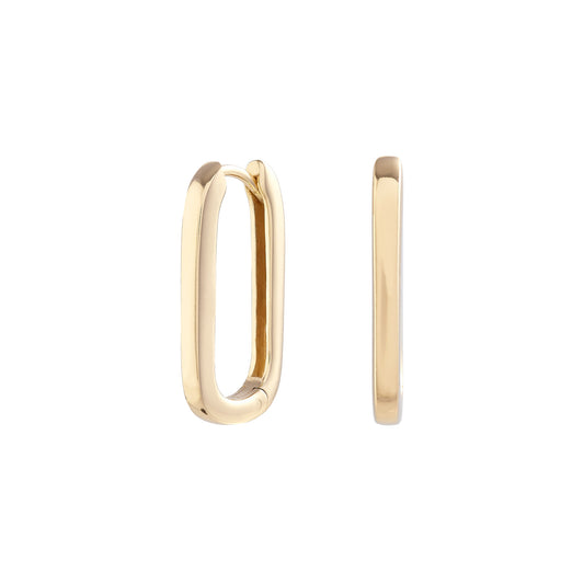 Olivia Burton Classics Gold Oval Huggie Hoops