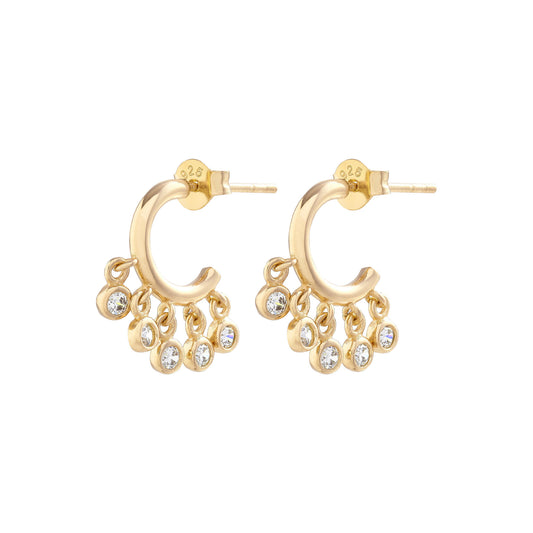 Olivia Burton Classics Gold Shaker Hoop Earrings