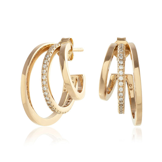 Olivia Burton Classics Gold Multi Hoop Earrings