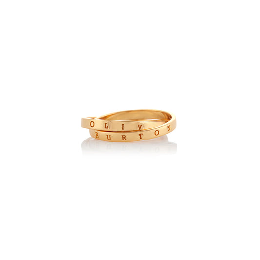 Olivia Burton The Classics Interlink Ring Gold M
