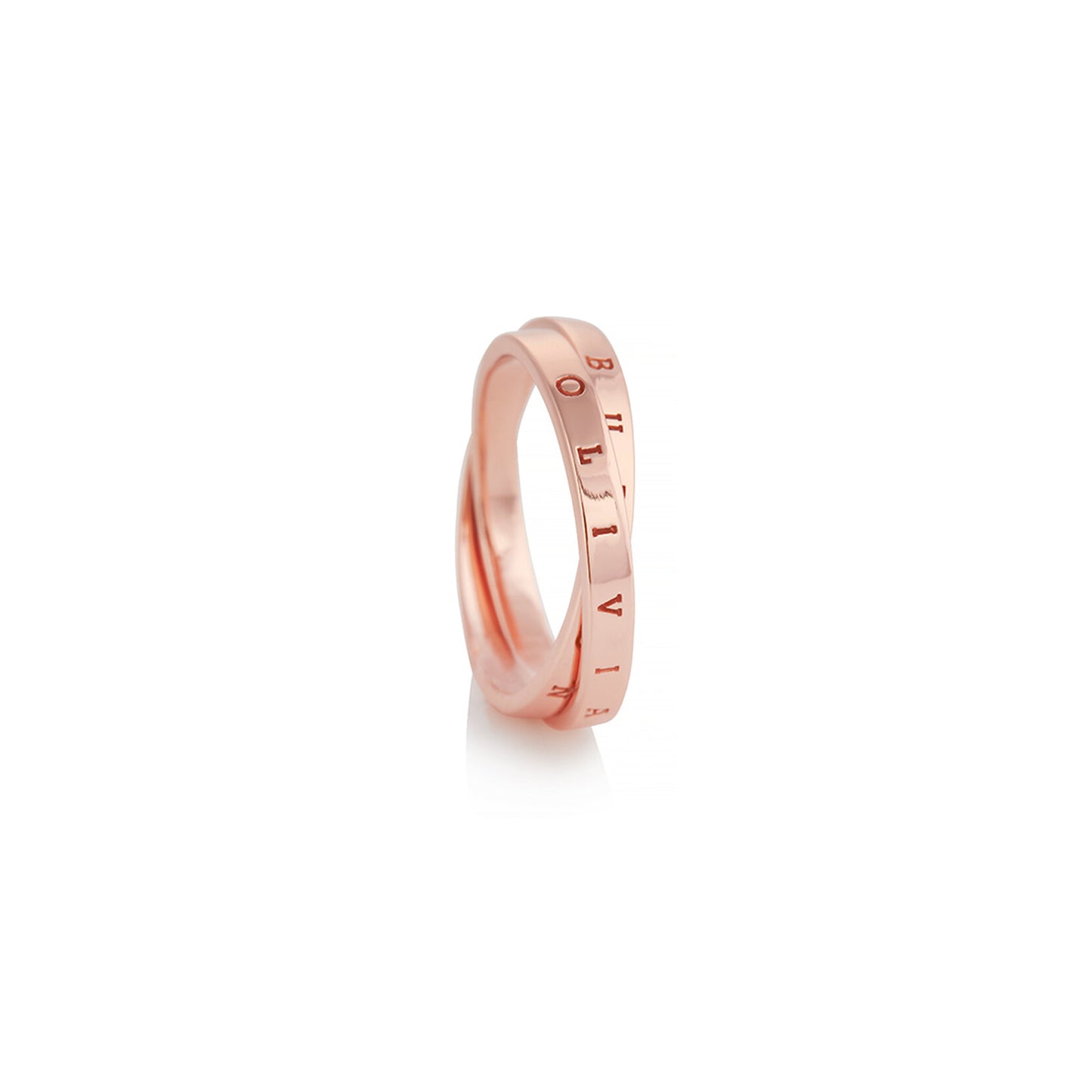 Olivia Burton The Classics Interlink Ring Rose Gold S