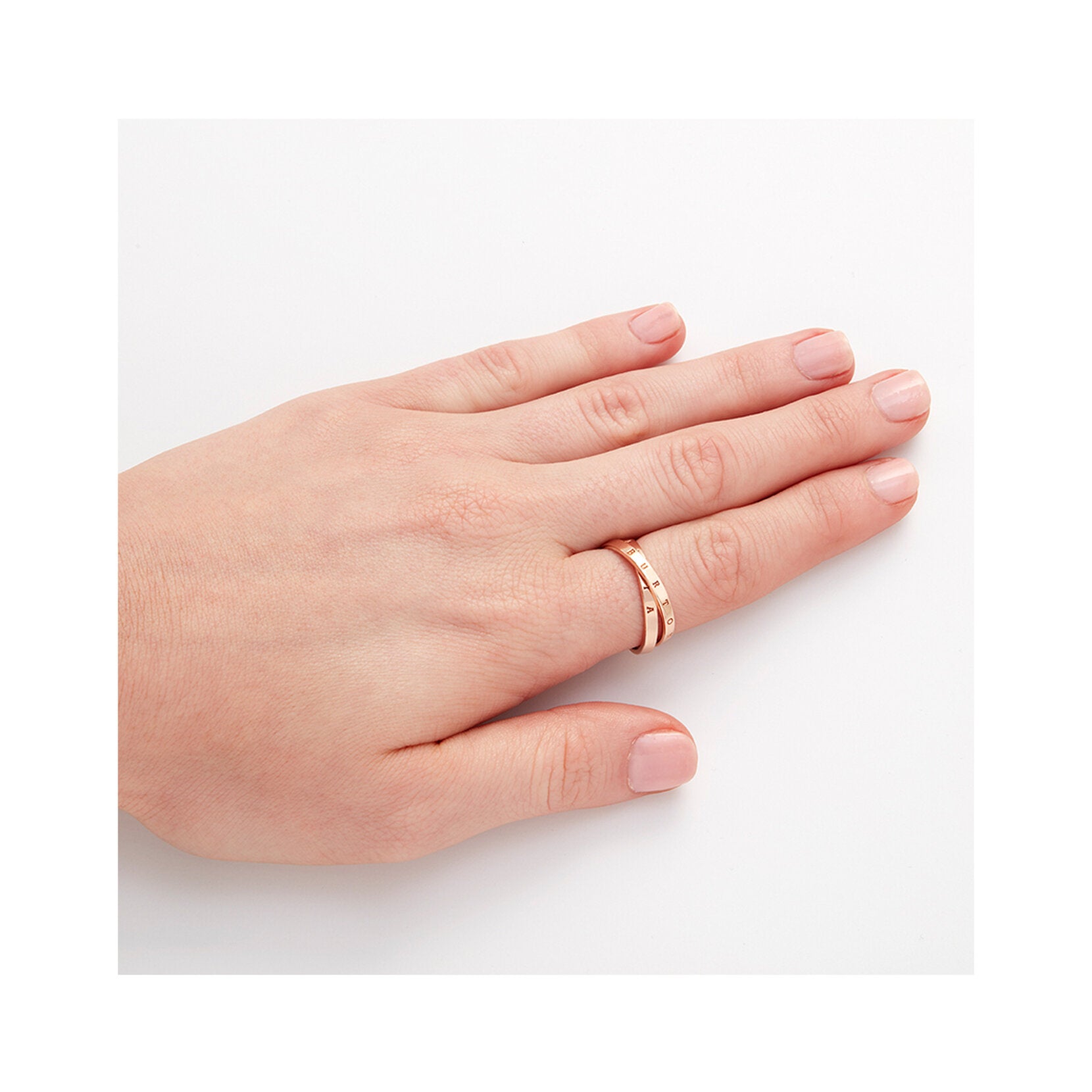 Olivia Burton The Classics Interlink Ring Rose Gold S